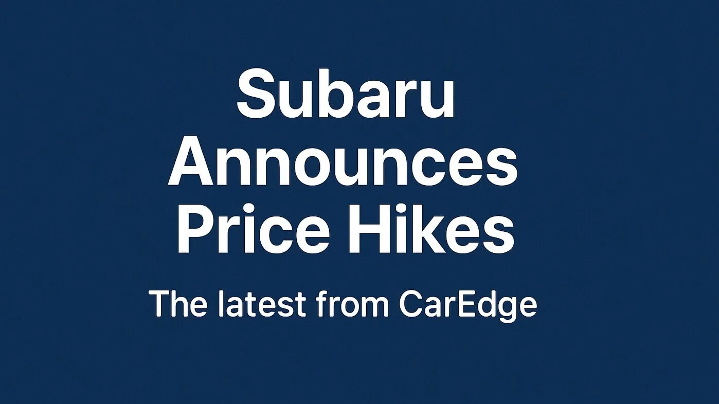 Subaru tariff price hikes in 2025