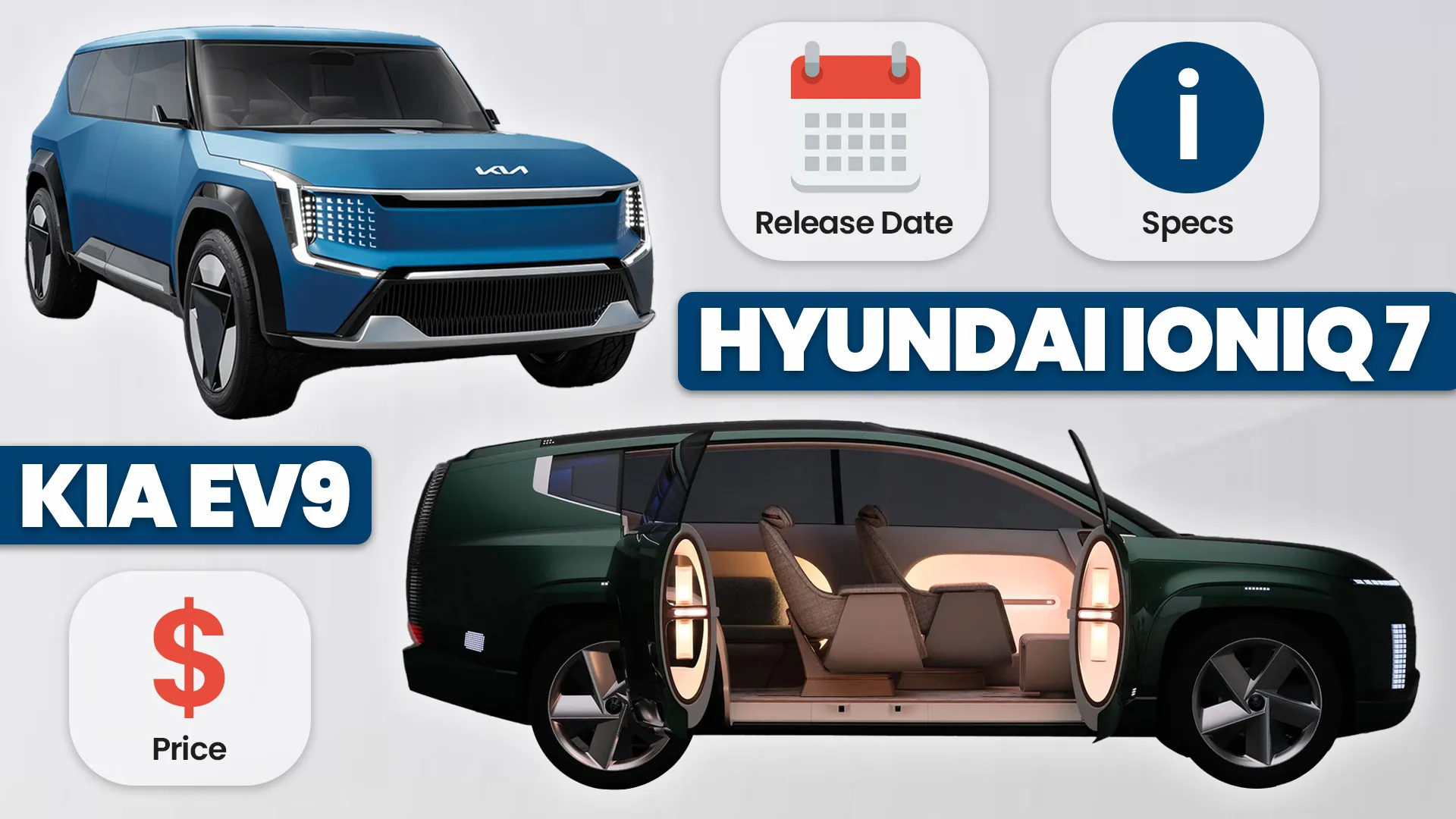Featured image for Kia EV9 and Hyundai IONIQ 7: Three-Row Electric SUVs Are Almost Here
