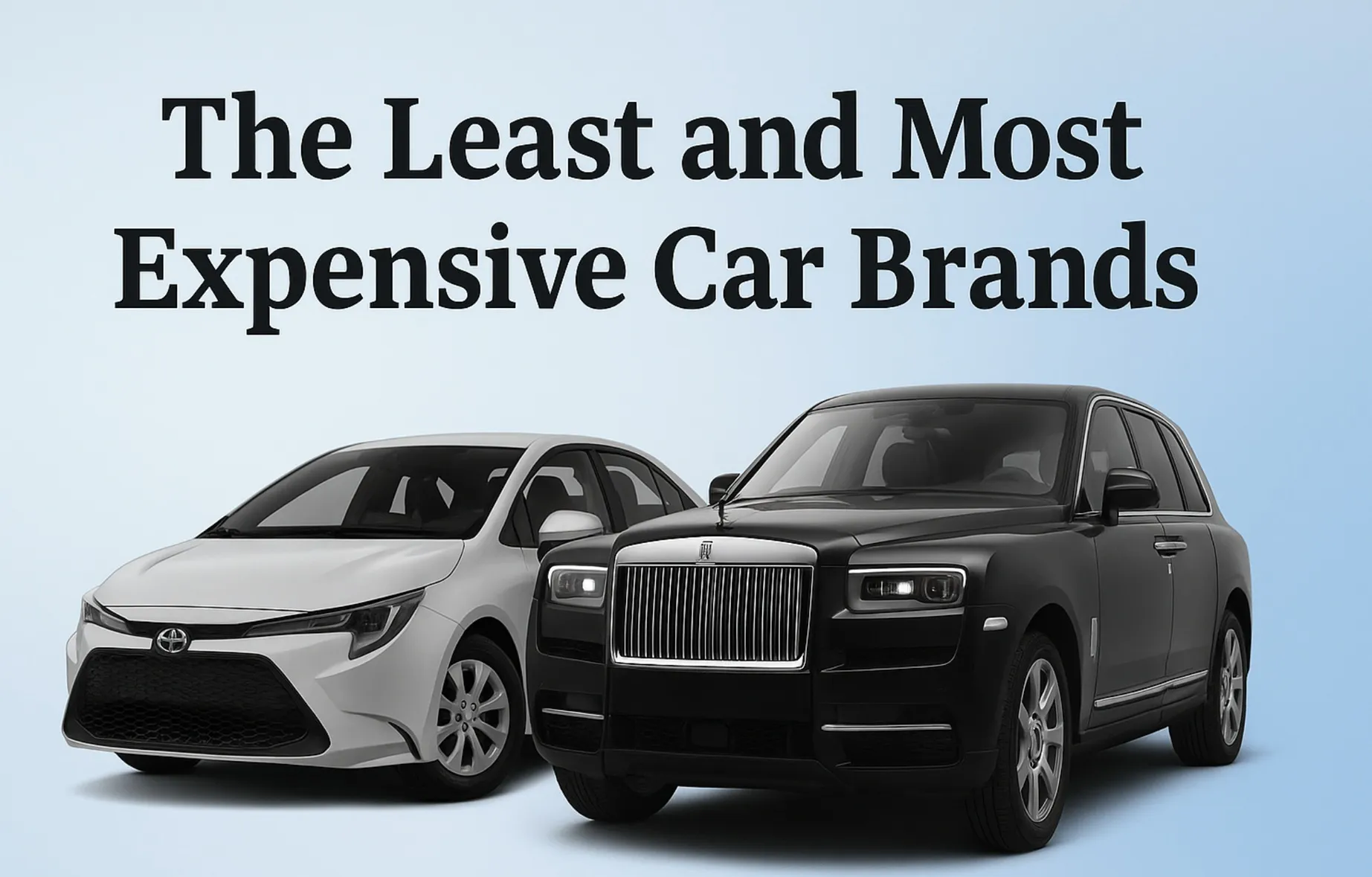 The Least and Most Expensive Car Brands in 2025