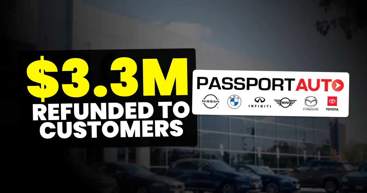 Featured image for Passport Auto Group Fined $3 Million By the FTC for Illegal Junk Fees and Discriminatory Practices