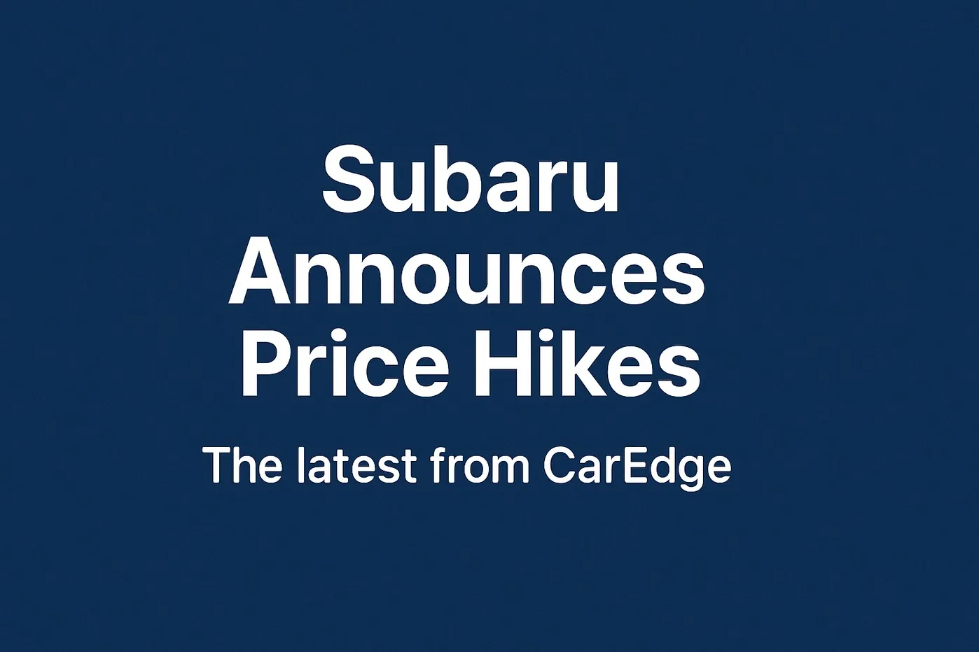 Featured image for Subaru Just Raised Prices – But These Memorial Day Deals Are Still Worth a Look